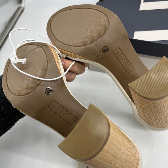 Worthington Womens Lynch Heeled Sandals Ivory Size 10M - Picture 8 of 10
